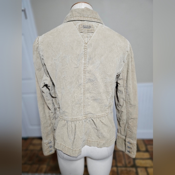 Tommy Hilfiger Corduroy Tan Jacket, Cropped Length, XL, Vintage - Picture 3 of 7